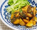 スズキのソテー♪三つ葉ダレをからまて♪作り方6写真