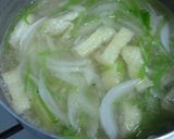 三つ葉と玉ねぎの味噌汁♪作り方4写真
