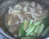 もも肉と小松菜・生姜のあっさり煮♪作り方5写真