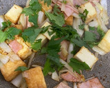 大葉薫る！厚揚げとハムのバター醤油炒め作り方3写真