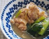 もも肉と小松菜・生姜のあっさり煮♪作り方8写真