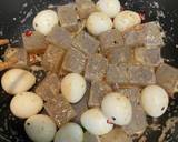 簡単！こんにゃくとうずらの煮物~煮卵~作り方3写真