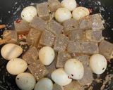 簡単！こんにゃくとうずらの煮物~煮卵~作り方3写真