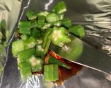 超簡単★オクラのペッパーチーズ焼き作り方2写真