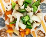 レンジ温野菜卵エビチリ味チャンプル作り方16写真