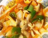 レンジ温野菜卵エビチリ味チャンプル作り方18写真