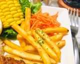 今日のご飯は唐揚げメインの晩ご飯プレート作り方5写真