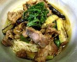 豚肉と夏野菜でスタミナそうめん！作り方7写真