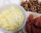 ハーブソーセージの豆乳クリームパスタ作り方1写真