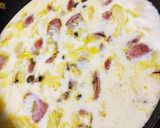 ハーブソーセージの豆乳クリームパスタ作り方5写真