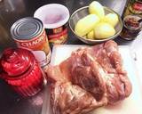 豚バラ肉とジャガイモのレッドカレー煮込み作り方1写真
