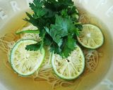 そうめんアレンジ♪ライムパクチーそうめん作り方4写真