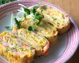 あごだしつゆで葱の卵焼き作り方3写真