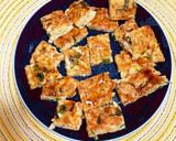 混ぜて焼くだけ！巨大おやきご飯！！作り方6写真