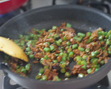 豚ひきといんげんの豆鼓炒めごはん作り方4写真