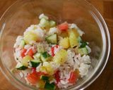ダイエット：爽やかキウイのライスサラダ作り方6写真