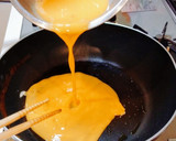 自炊飯　ふわふわ卵＋エノキと人参の和風餡作り方3写真
