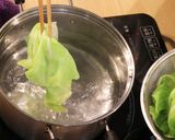 きくらげとチャーシューのキャベツ巻き作り方3写真
