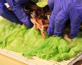 きくらげとチャーシューのキャベツ巻き作り方4写真