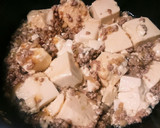 簡単★豆腐とひき肉のピリ辛中華風煮物作り方3写真