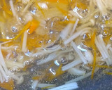 自炊飯　ふわふわ卵＋エノキと人参の和風餡作り方13写真
