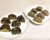 黒豆の餡で、フルーツ大福作り方3写真