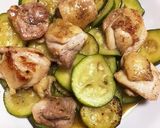 鶏モモ肉とズッキーニの辛子炒め作り方3写真