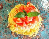 簡単‼♪ツナとトマトの冷製パスタ♪作り方4写真