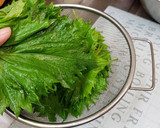 깻잎조림(えごま油の醤油煮)作り方1写真