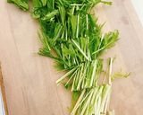 ☆水菜としらすの和風ペペロンチーノ☆作り方1写真