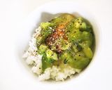 キウイ入り卵かけご飯、醤油味作り方4写真