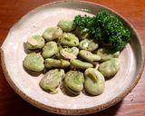 黄金色　新玉葱の芯の部分のオイル蒸し作り方10写真