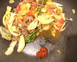 牛肉と玉ねぎとレタスの炒め作り方9写真