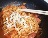 トマトジュースで★トマトクリームパスタ作り方5写真