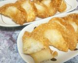 餃子の皮で白はんぺんとうもろこしマヨ揚げ作り方10写真