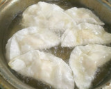 餃子の皮で白はんぺん小えびマヨ和え揚げ作り方7写真