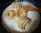 フライパン1つで作るクリームパスタ作り方3写真