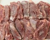 厚切り豚肉とズッキーニのバタポン炒め作り方1写真