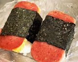 クラブ終わりに！簡単スパムチーズおにぎり作り方3写真