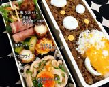ビールでお疲れ!そぼろ弁当作り方6写真