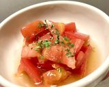 ザクザクトマトのひとてま酢サラダ作り方1写真