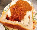 超簡単な厚切りカレーチーズトースト作り方4写真
