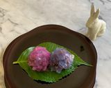 紫陽花の和菓子作り方7写真