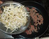 ひき肉ニラもやし炒め♪簡単作り方5写真