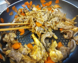 牛小間切れと舞茸の甜麺醤炒め。作り方9写真