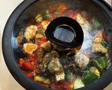 鶏肉(魚介)と夏野菜のハーブトマト煮作り方6写真
