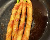 めちゃうま！アスパラ豚バラ巻の照り焼き☆作り方7写真