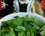 リカちゃん♡生ほうれん草甘酢和えon納豆作り方2写真
