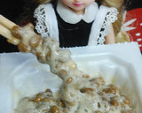 リカちゃん♡生ほうれん草甘酢和えon納豆作り方7写真
