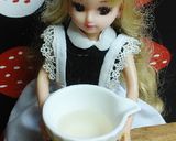 リカちゃん♡生ほうれん草甘酢和えon納豆作り方3写真